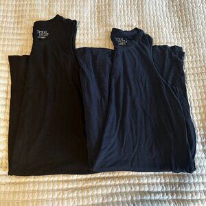 Lot of 2 Time and Tru Women’s T-Shirt Tank Dresses Casual Knee Length Soft Flow